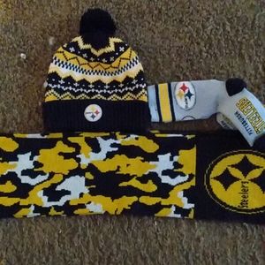 Steelers Beenie socks scarf